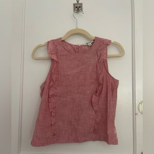 Madewell ruffle tank top blouse. Size xs